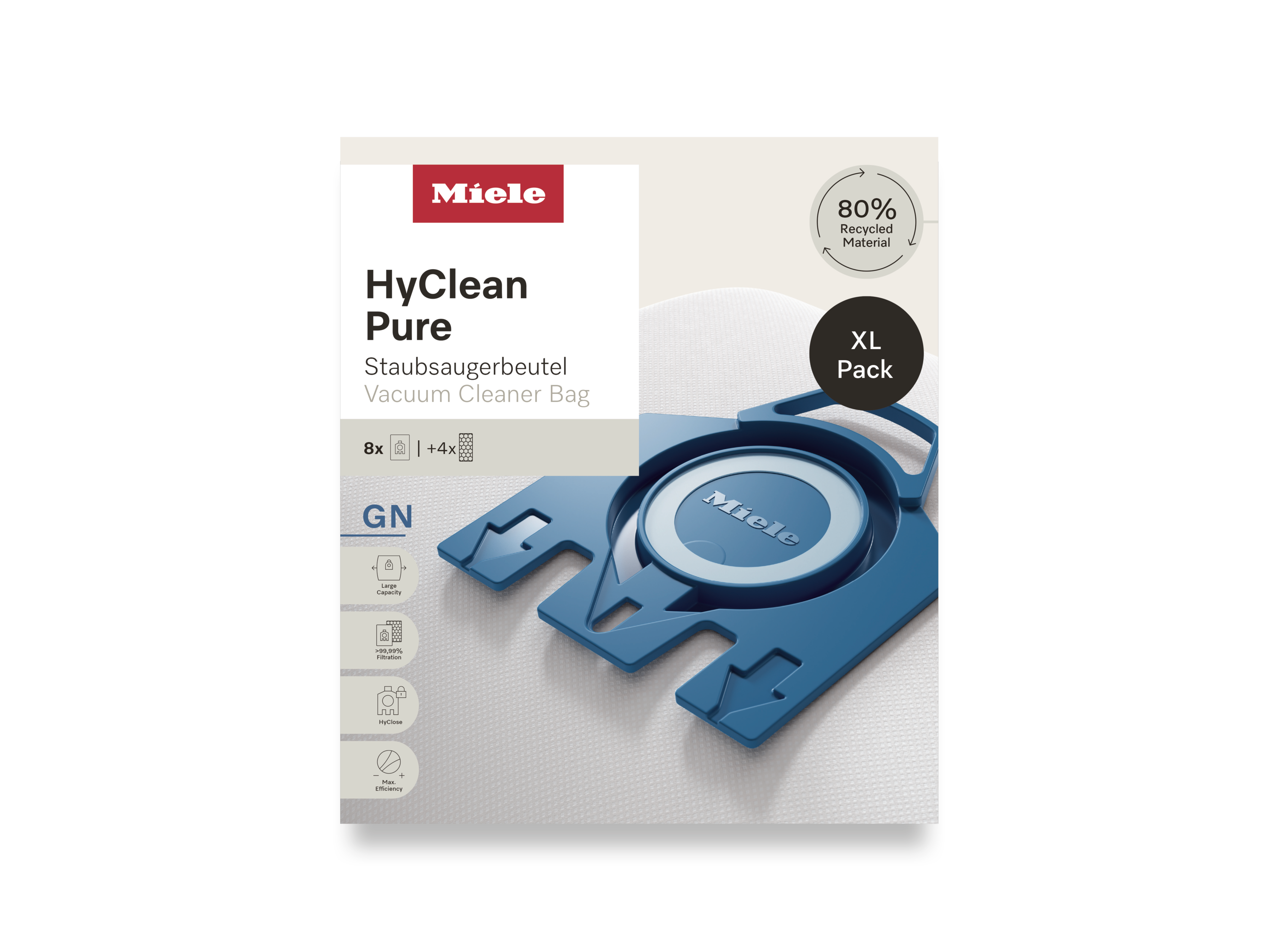 Комплект мешков-пылесборников HyClean Pure GN XL Miele купить в Ярославле | Всегда в наличии! | Артикул 12497870 | Официальный сайт
