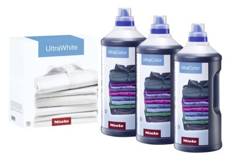 Набор моющих средств для ухода за бельём 3×UltraColor + 1×UltraWhite Miele купить в Ярославле | Всегда в наличии! | Артикул 11518190 | Официальный сайт