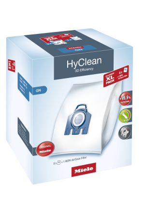 Комплект мешков пылесборников Allergy XL Pack 2 HyClean GN + фильтр HA 50 Miele купить в Ярославле | Всегда в наличии! | Артикул 10632880 | Официальный сайт
